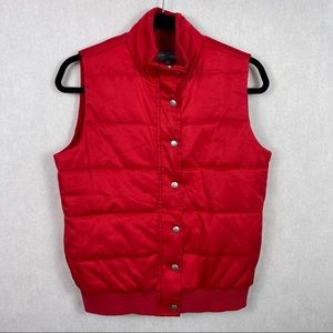 Market & Spruce Red Puffer Vest